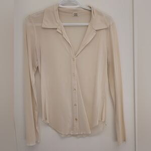 Wilfred Cream Button-Down Shirt